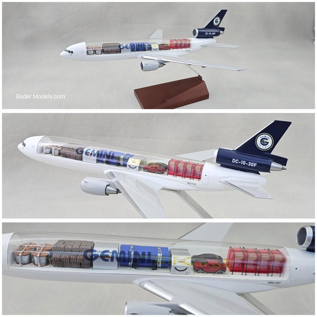 Gemini Air Cargo - DC-10-30F - (1:100) - 180° Clear Top